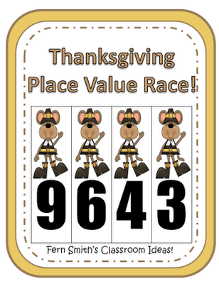 Fall Craft Ideas  Graders on Place Value 3rd Grade Thanksgiving Math