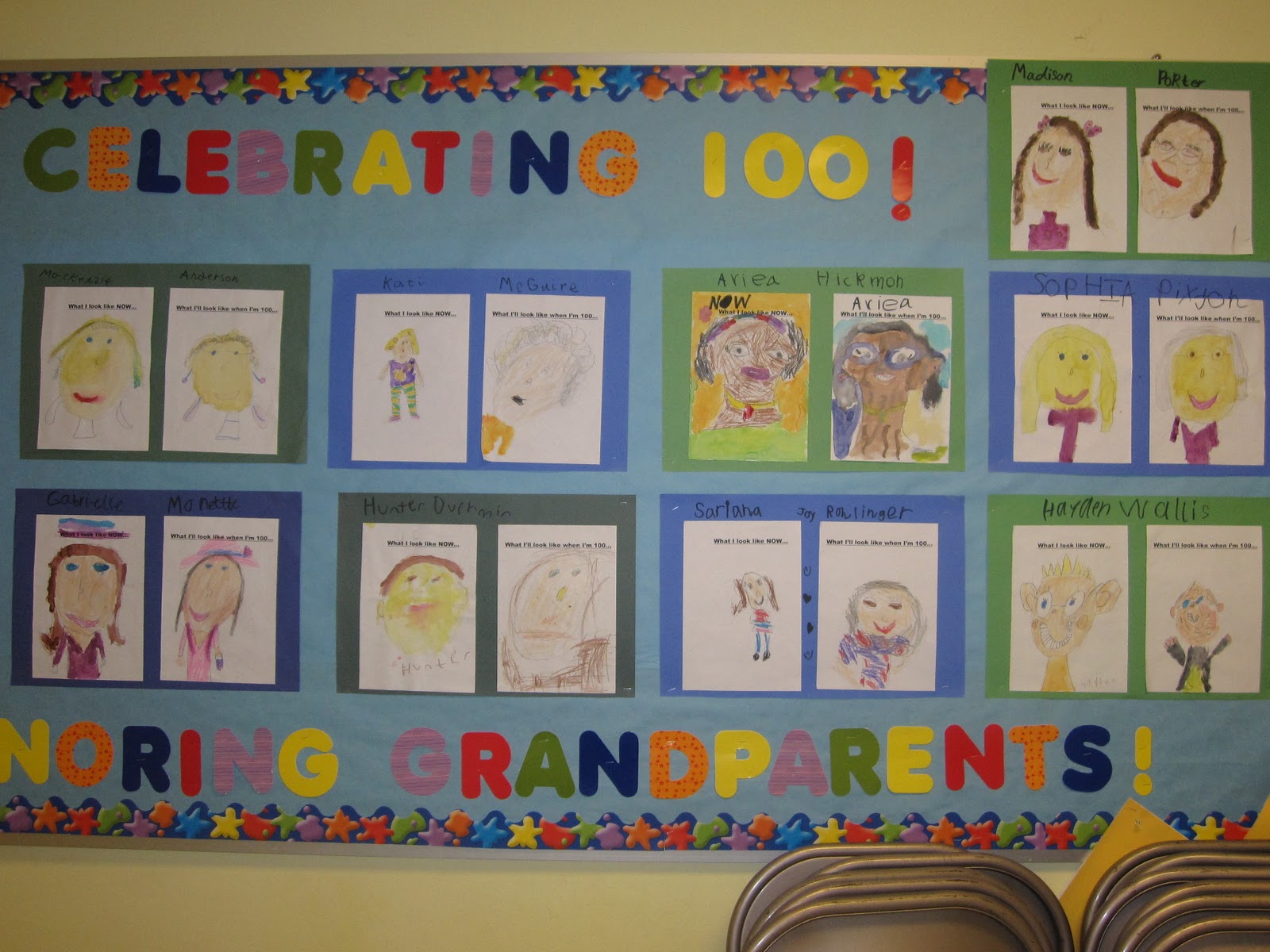 100th Day Bulletin Board and Decoration Ideas