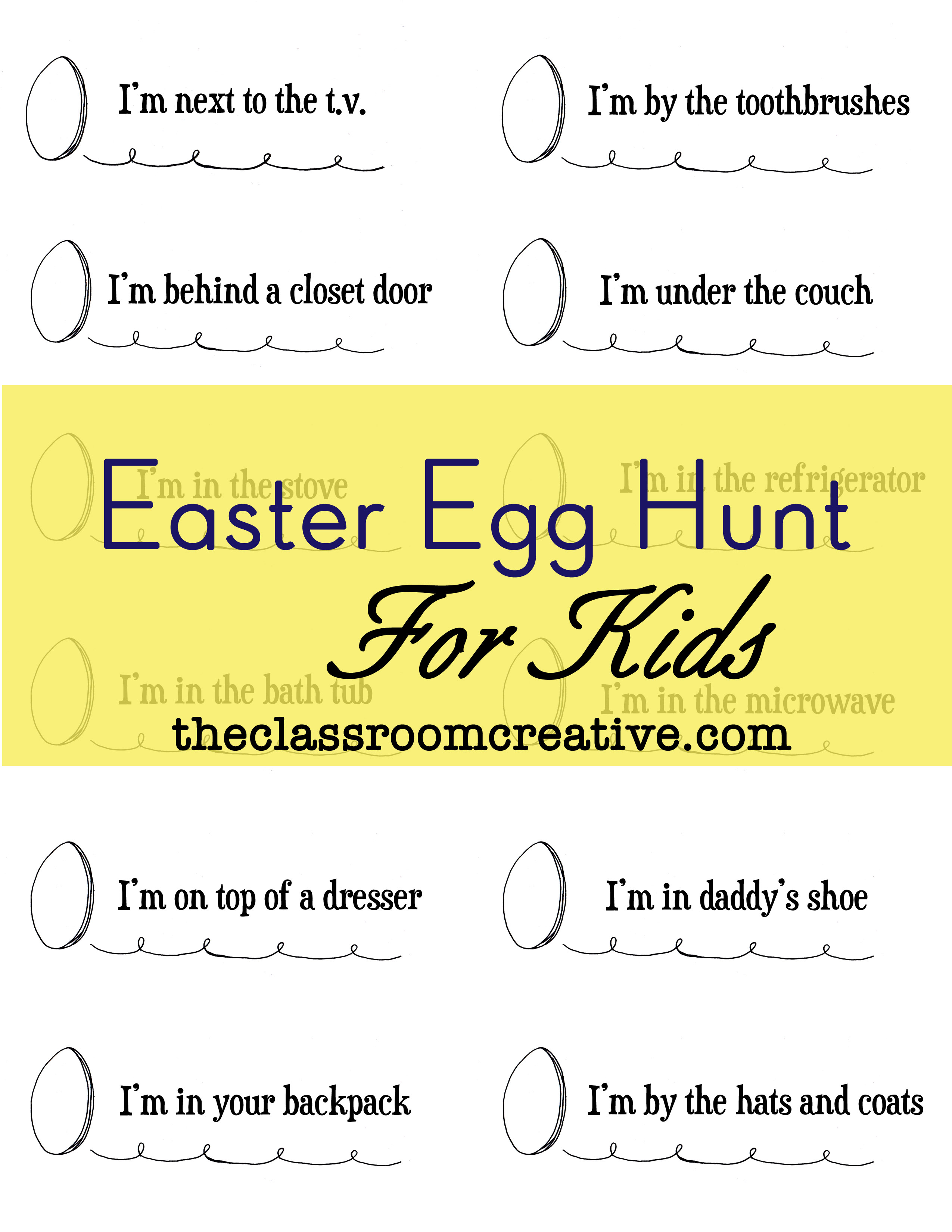 Easter Scavenger Hunt for Kids Easter egg scavenger hunt, Easter